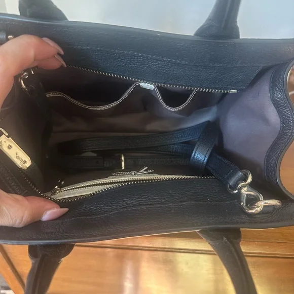 Henri Bendel Black Leather Satchel - Picture 3 of 5